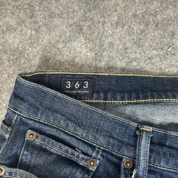 Lucky Brand Jeans Mens 40X30 Medium Wash Blue Denim 363 Vintage Straight Stretch - Picture 6 of 11